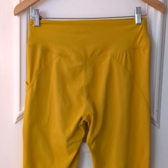 Ilus Label Leggings Xl Confidence Athleisure Pants Honey Mustard Gold - Picture 8 of 11